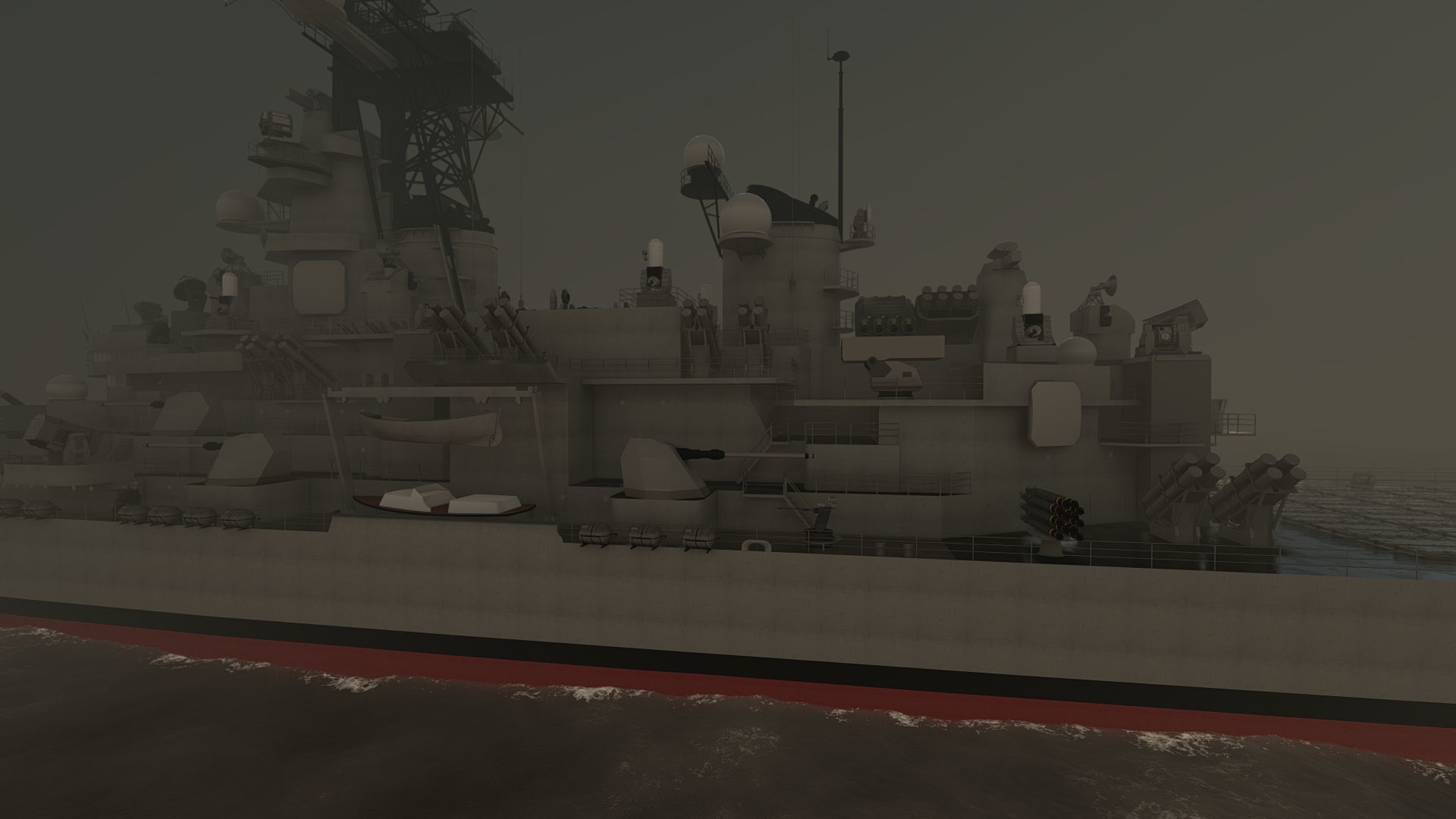 USS MISSOURI BB-63 3D model_27