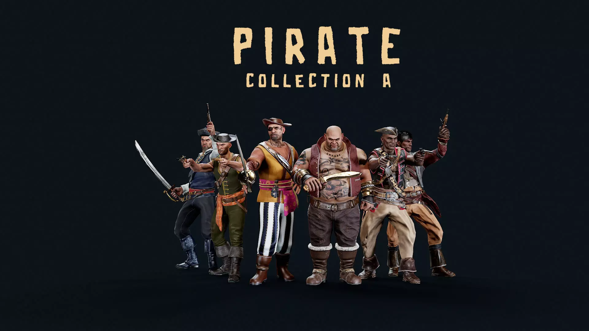 PIRATE R PACK A 3D Model Collection_0