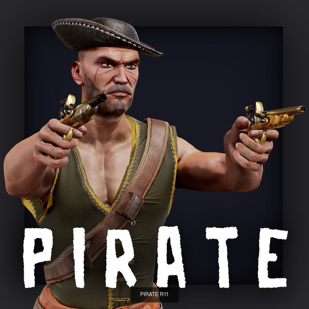 PIRATE R PACK A 3D Model Collection_13