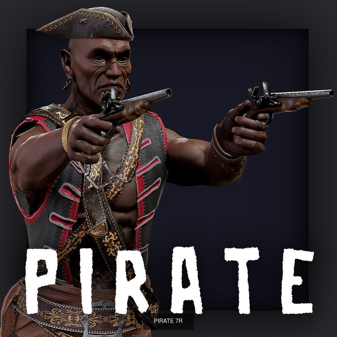 PIRATE R PACK A 3D Model Collection_15