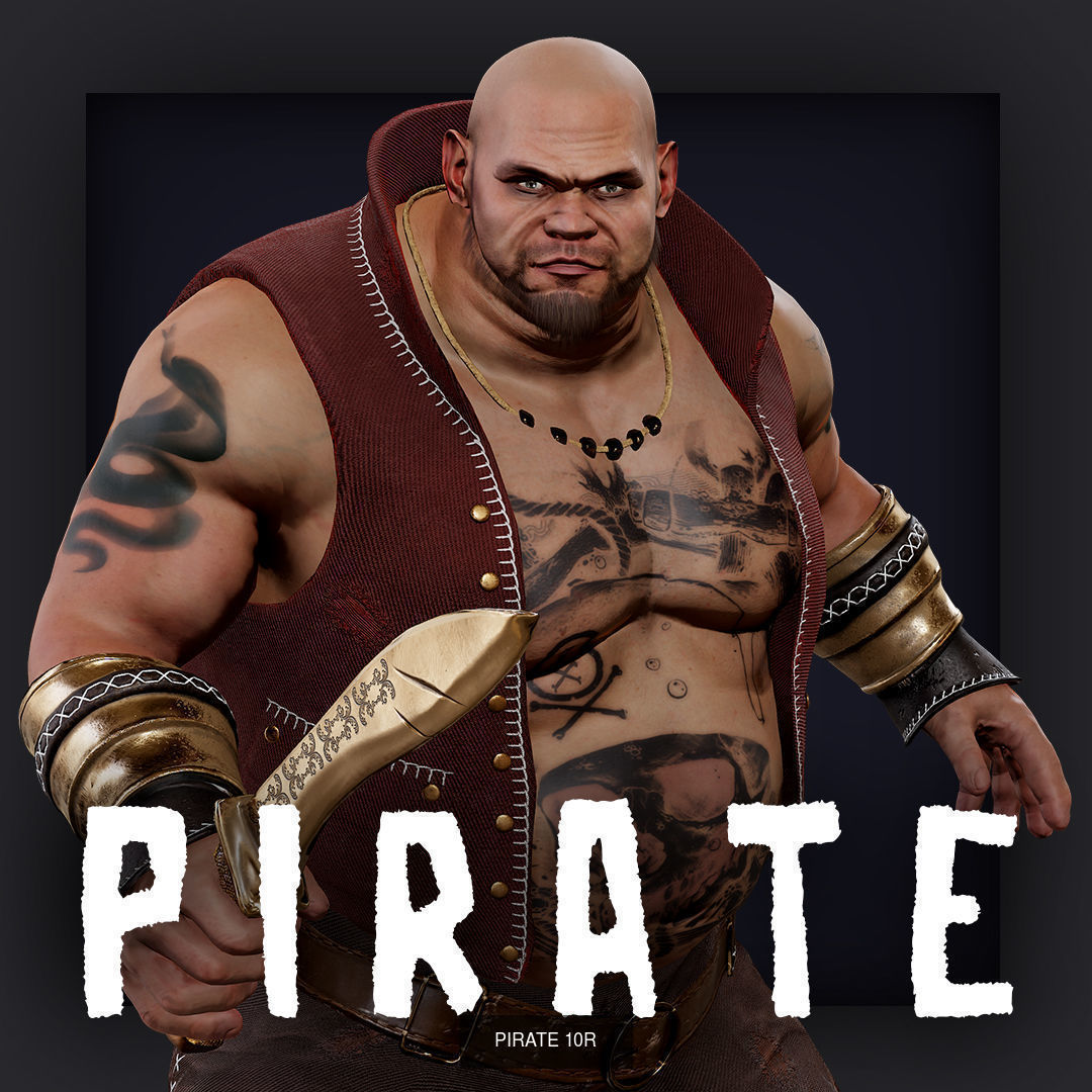 PIRATE R PACK A 3D Model Collection_18