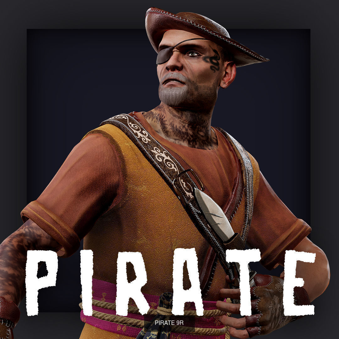 PIRATE R PACK A 3D Model Collection_17