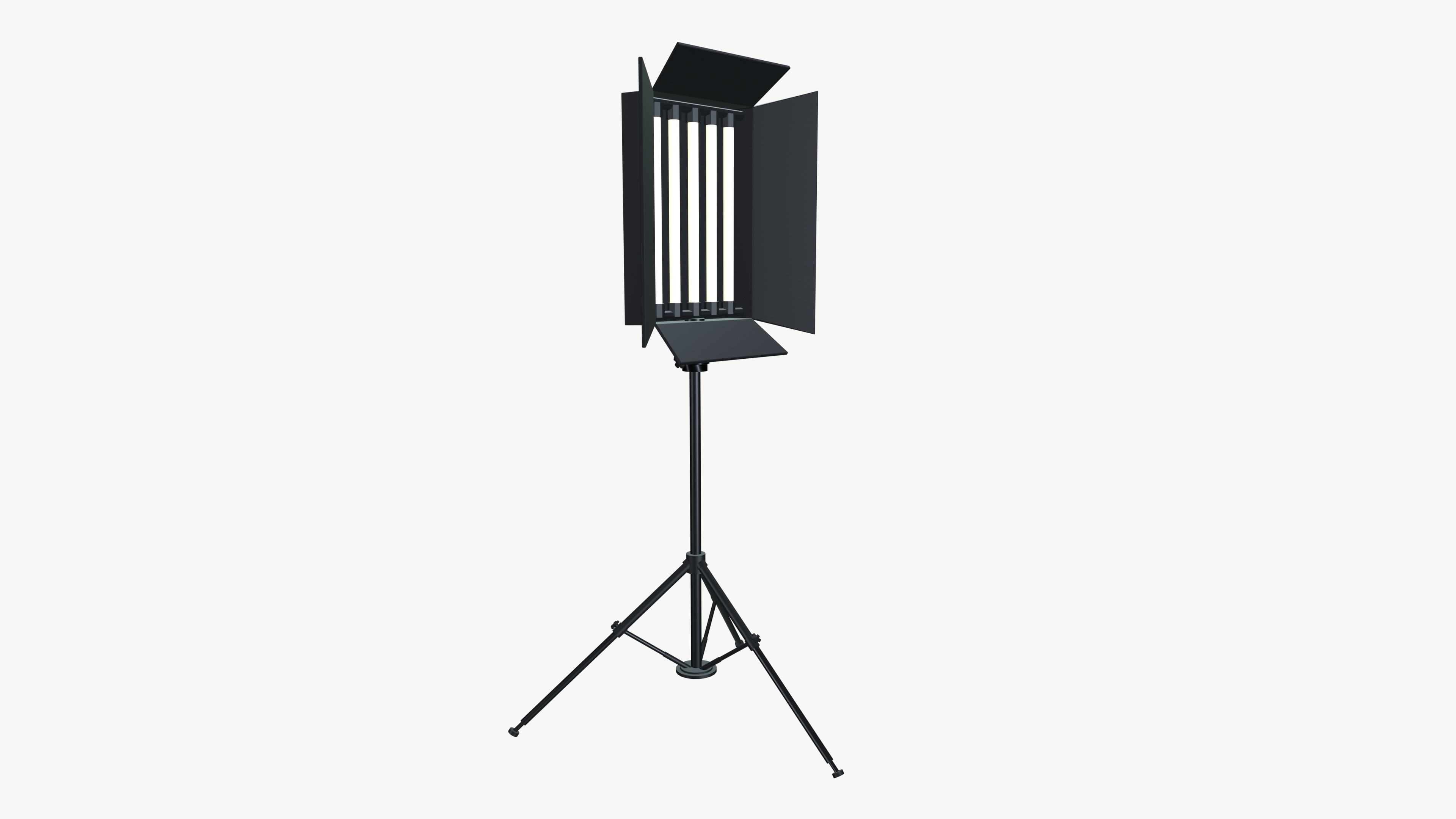 Light tripod Low-poly 3D model_7