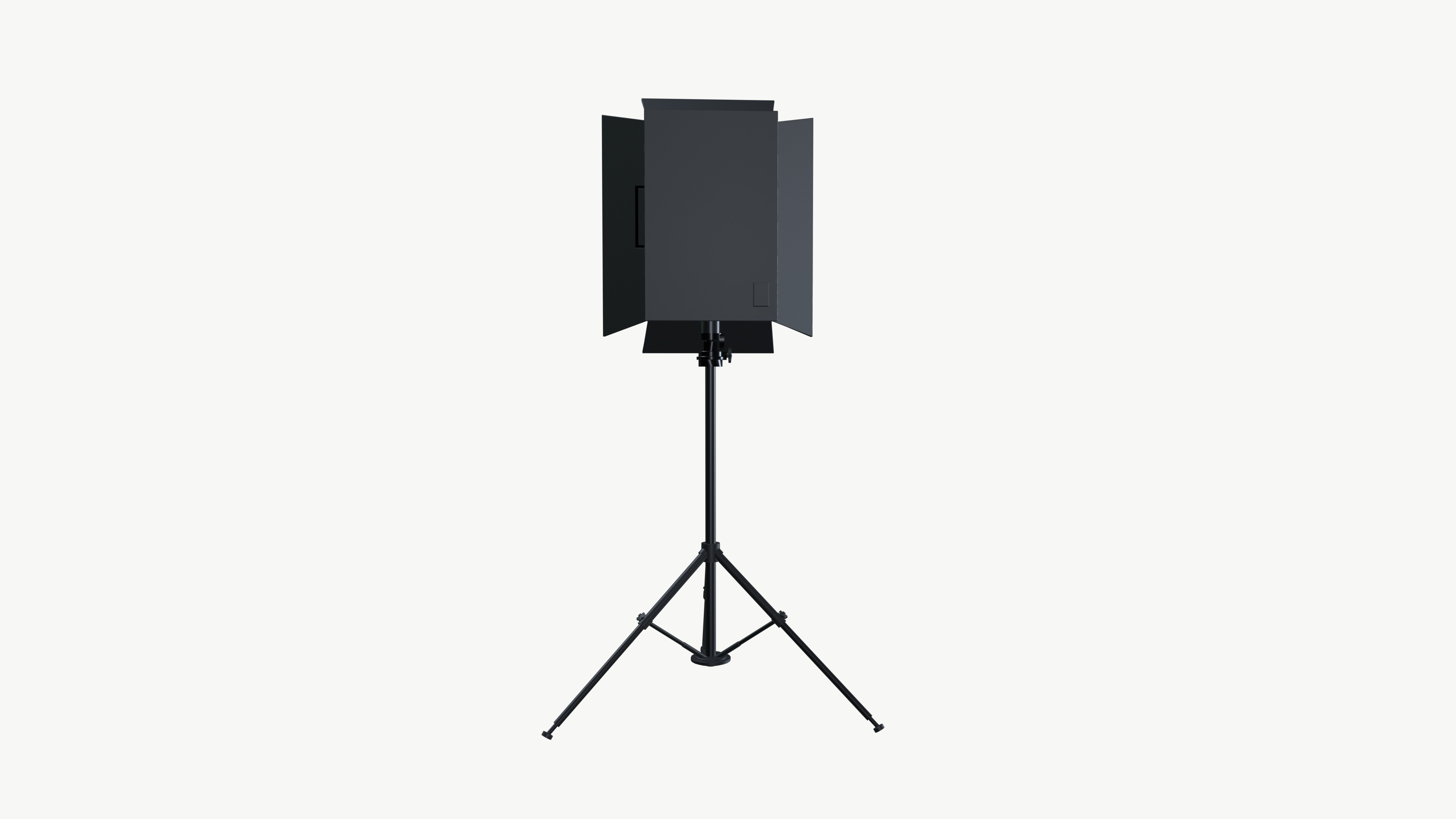 Light tripod Low-poly 3D model_5