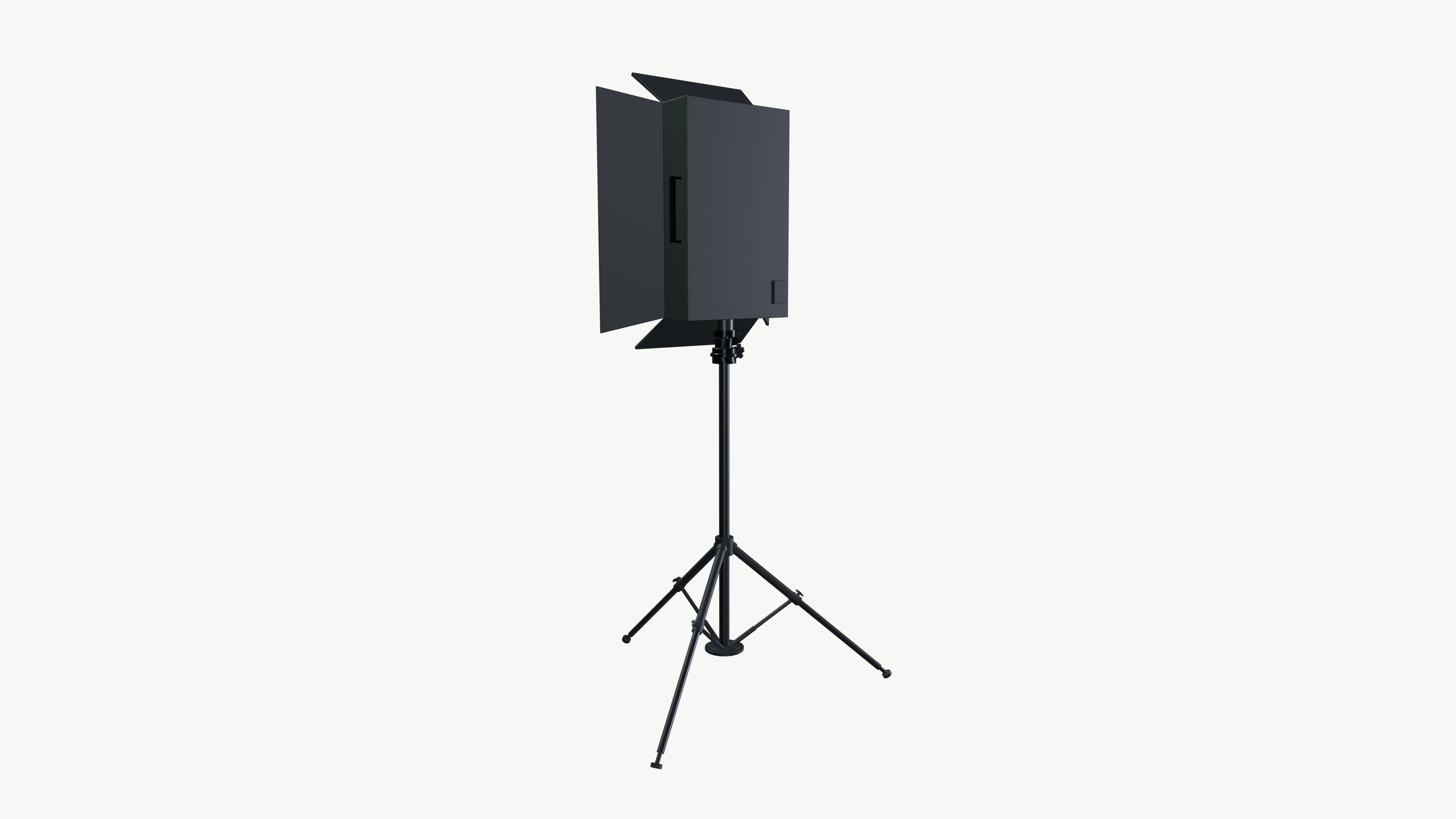 Light tripod Low-poly 3D model_4