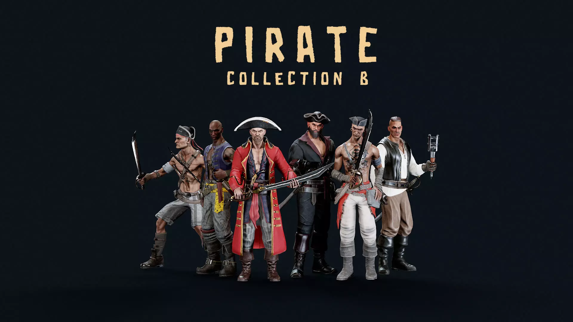 PIRATE R PACK B 3D Model Collection_0