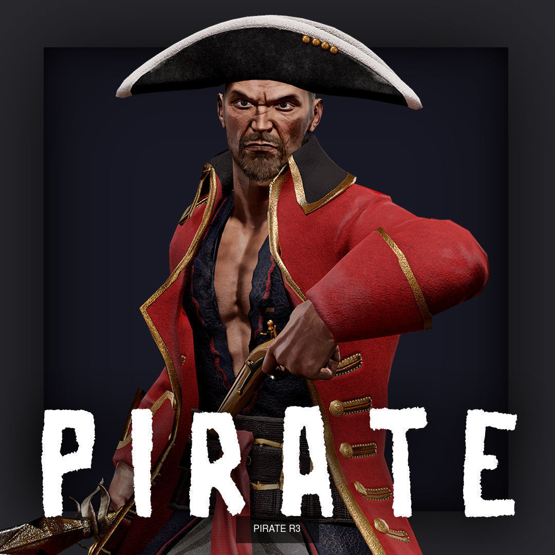 PIRATE R PACK B 3D Model Collection_16