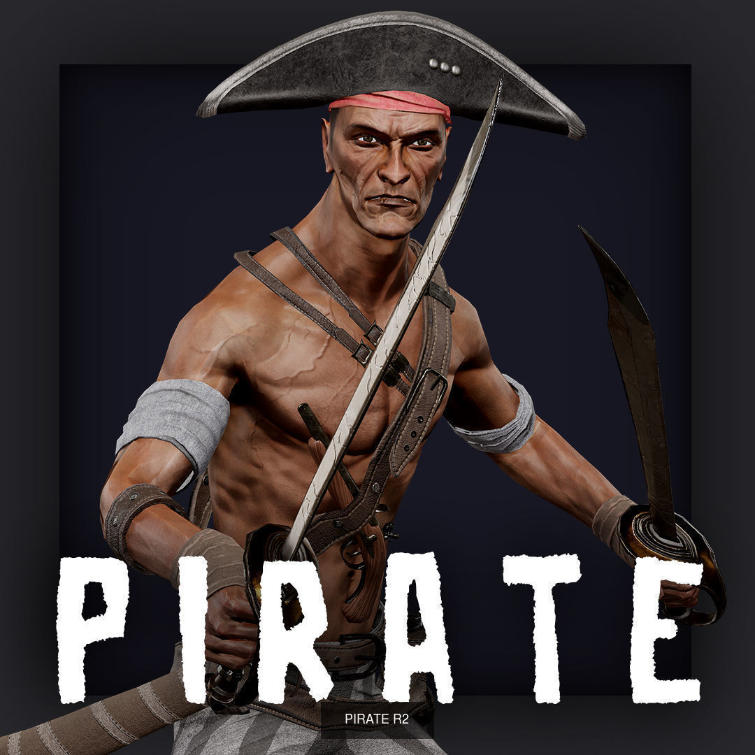 PIRATE R PACK B 3D Model Collection_17