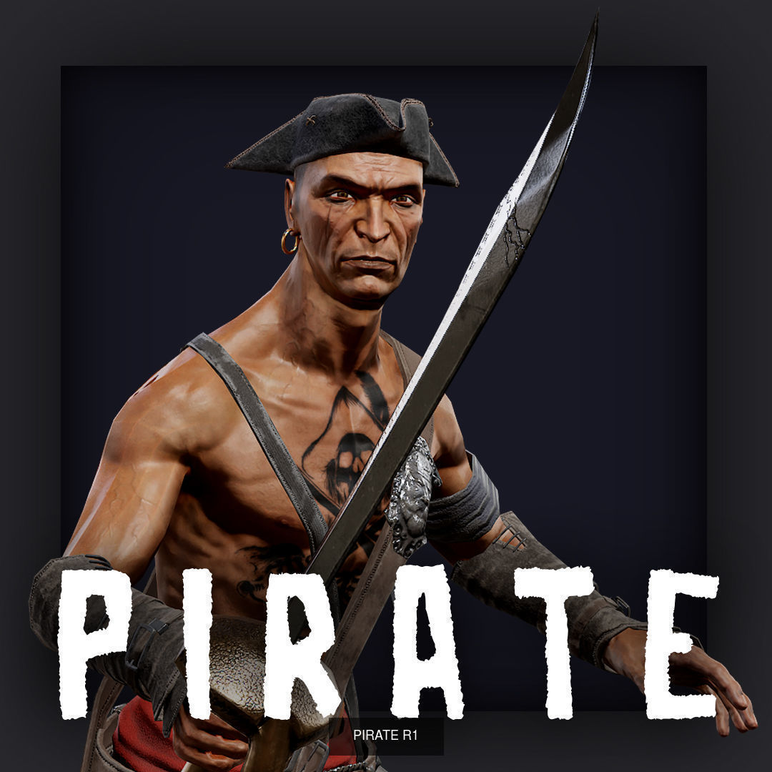 PIRATE R PACK B 3D Model Collection_18