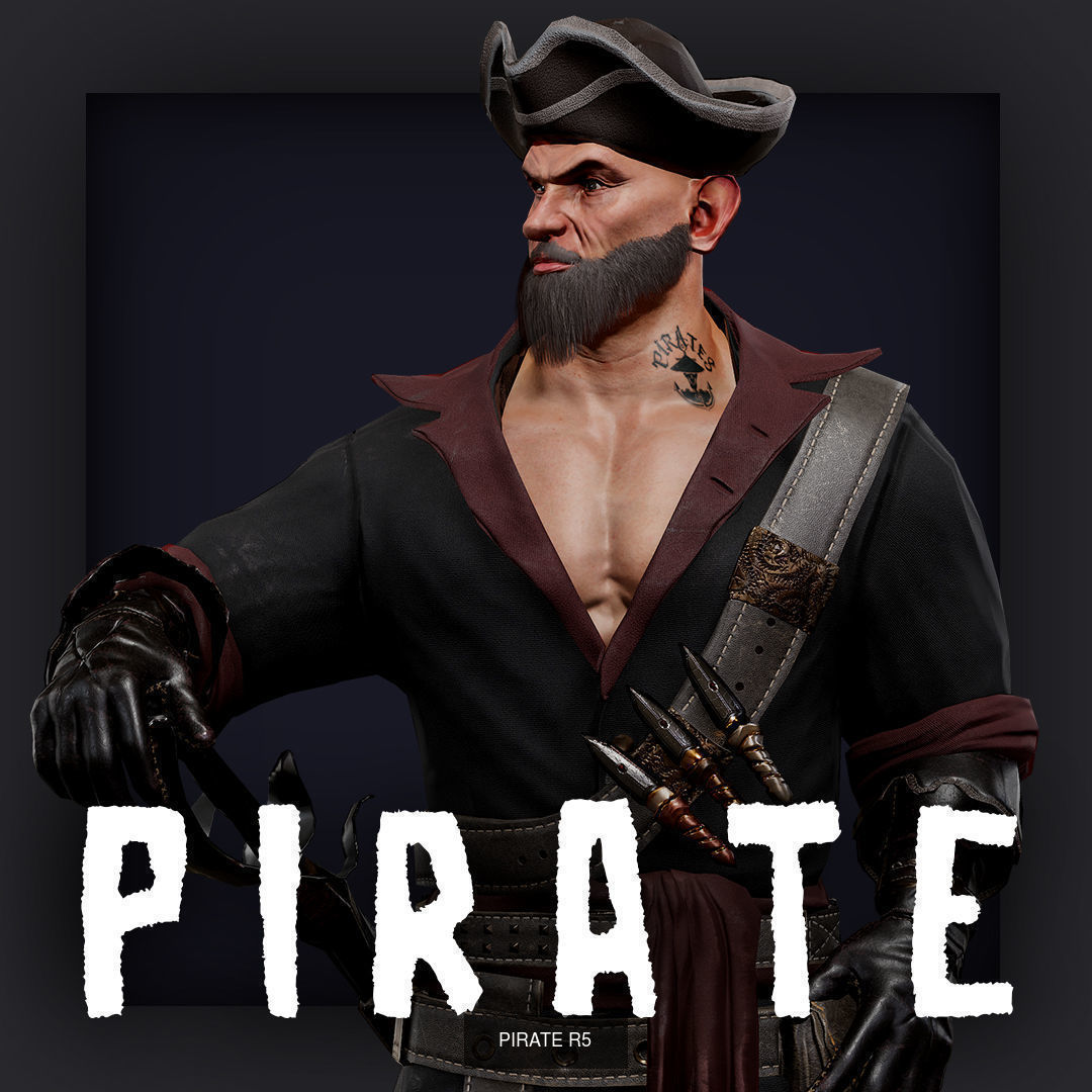 PIRATE R PACK B 3D Model Collection_14