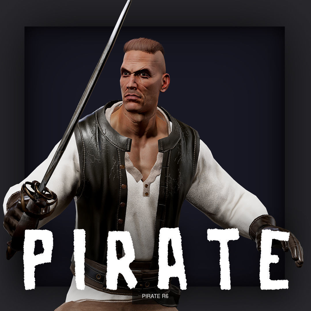 PIRATE R PACK B 3D Model Collection_13