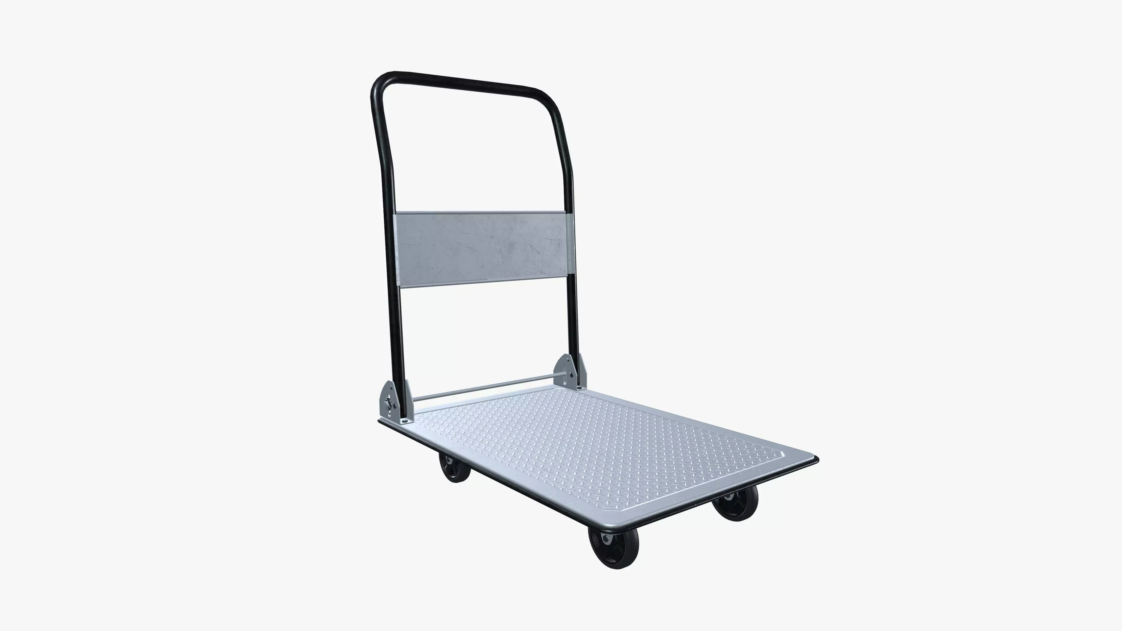 Platform Dolly Low-poly 3D model_0