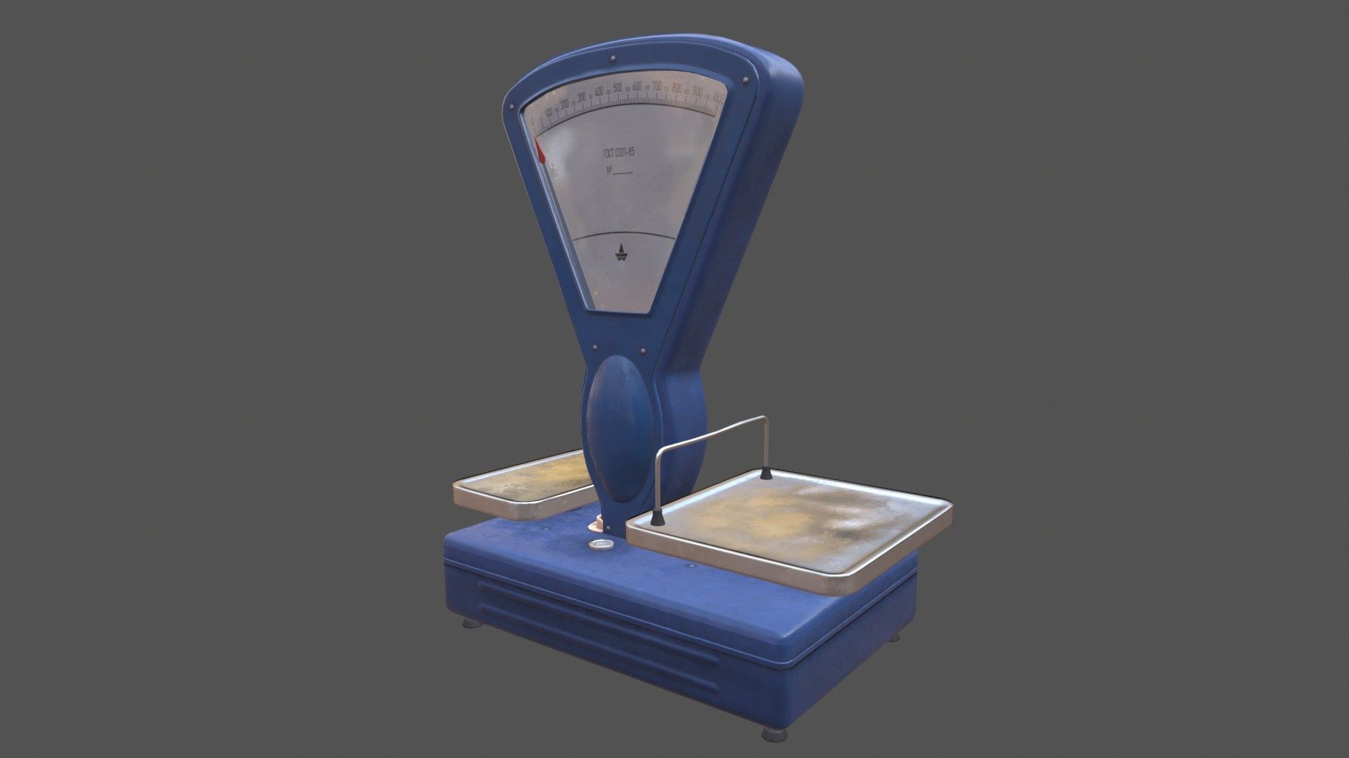 Vintage Soviet Scale Low-poly 3D model_4