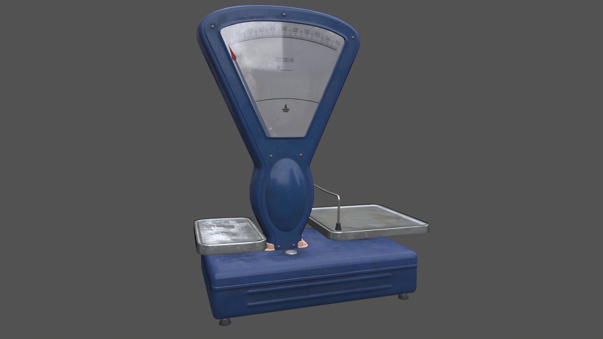 Vintage Soviet Scale Low-poly 3D model_6