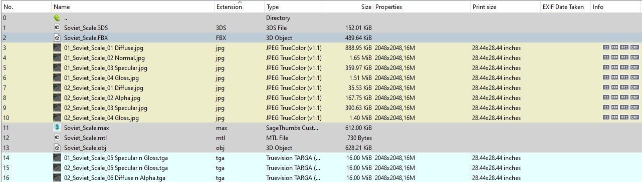 Vintage Soviet Scale Low-poly 3D model_16