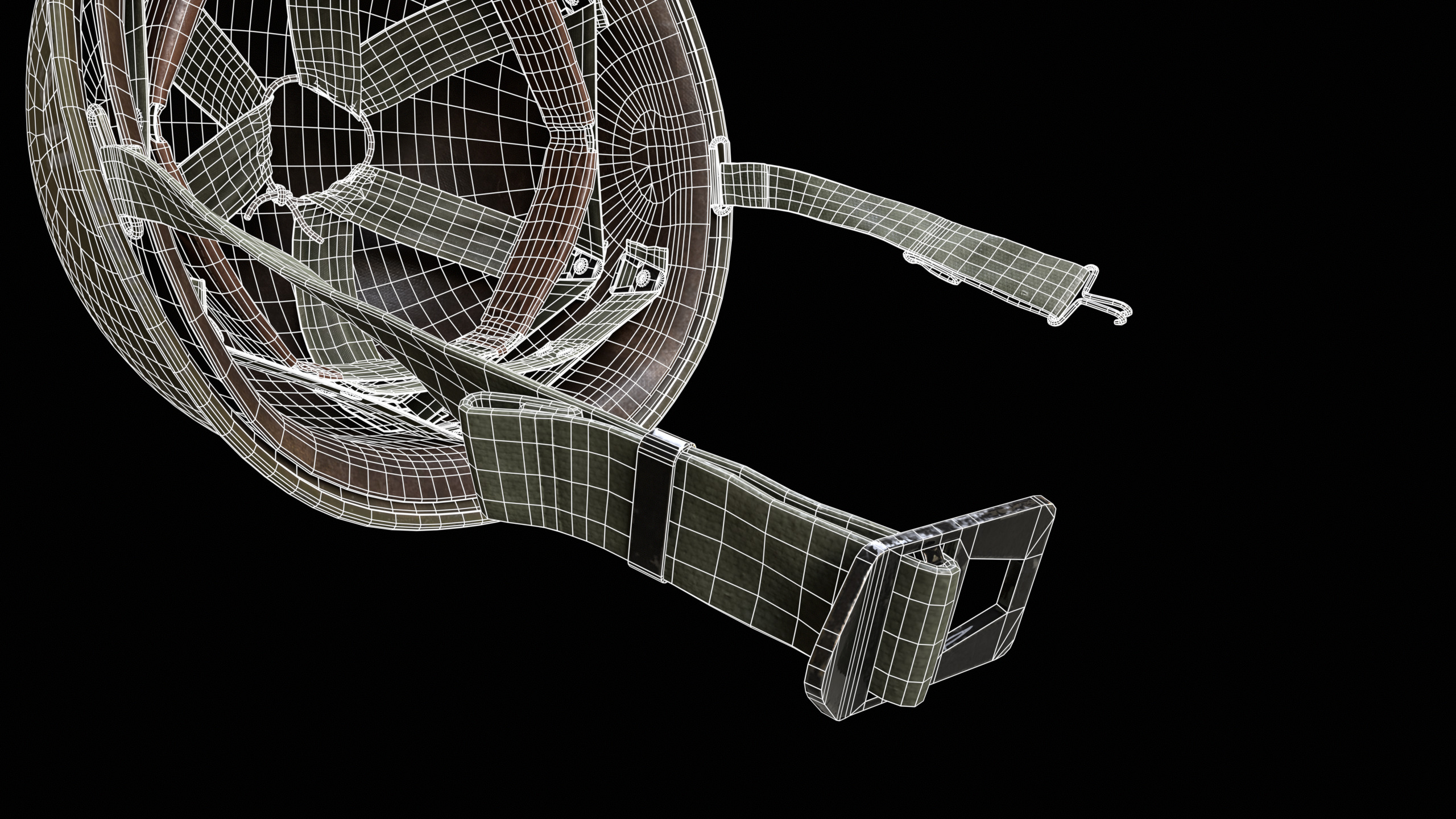 US Military Helmet Low-poly 3D model_11