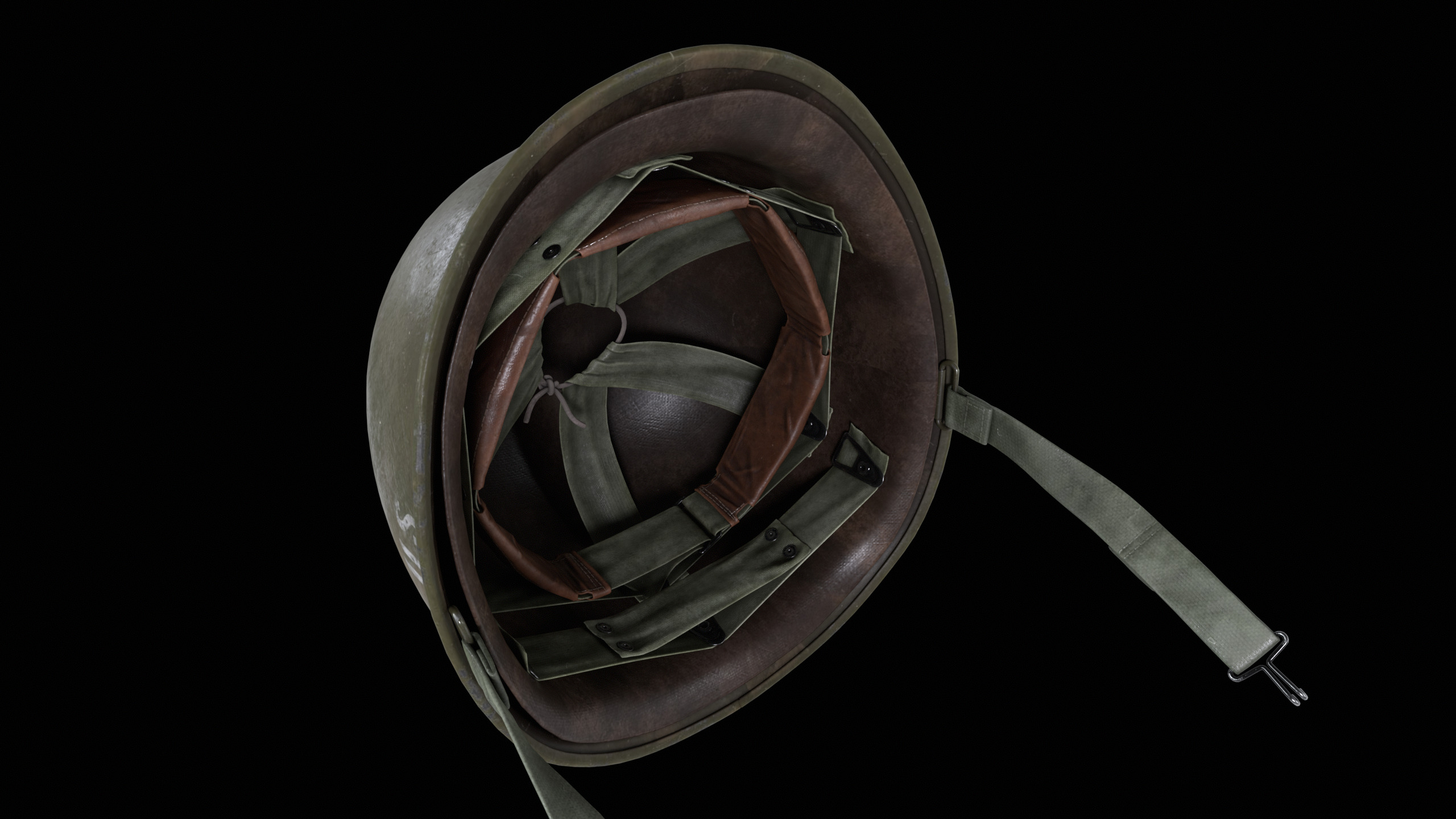 US Military Helmet Low-poly 3D model_8