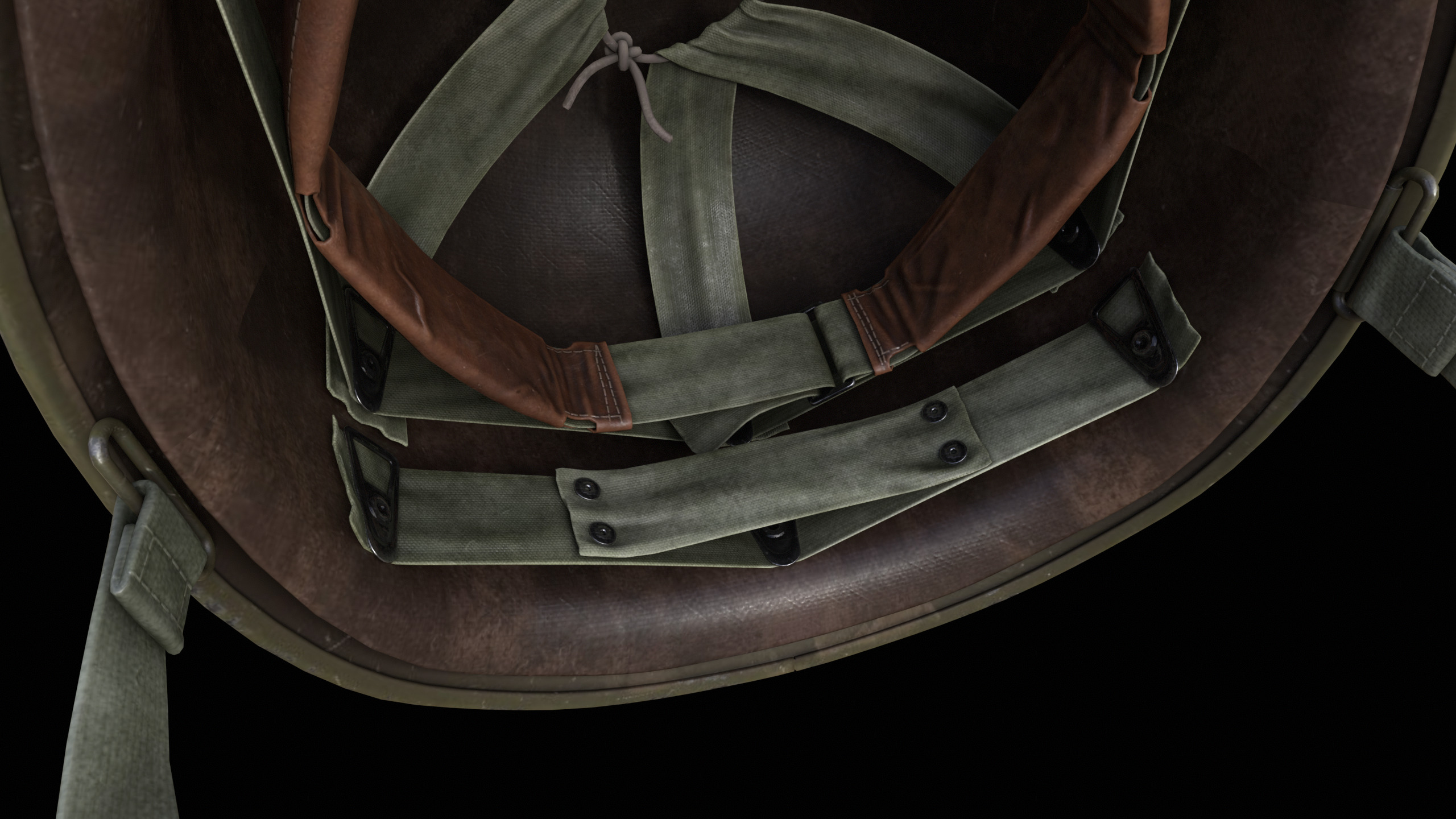 US Military Helmet Low-poly 3D model_7