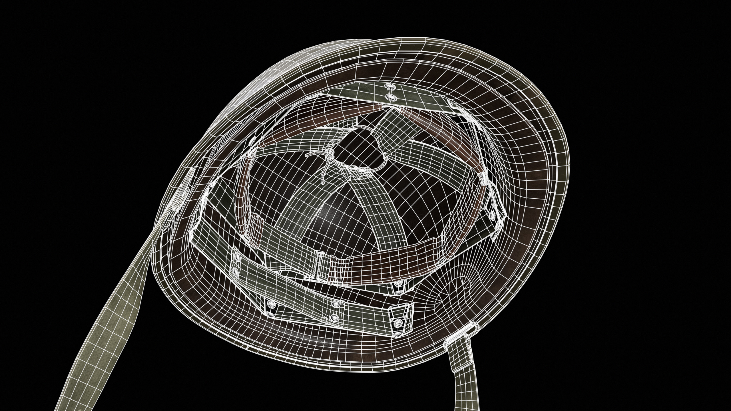 US Military Helmet Low-poly 3D model_15