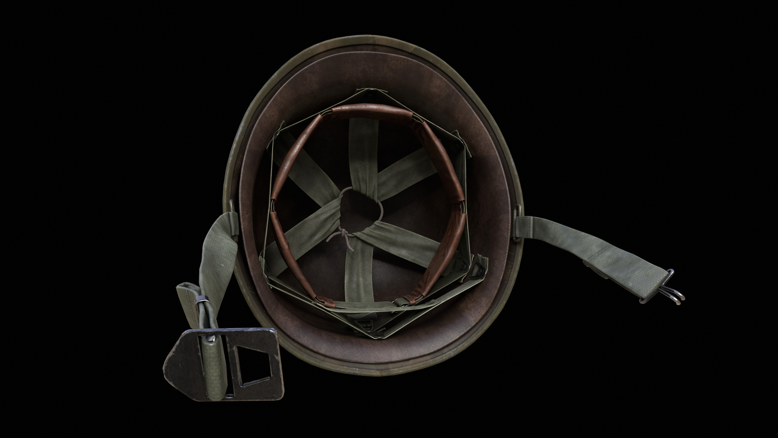 US Military Helmet Low-poly 3D model_6