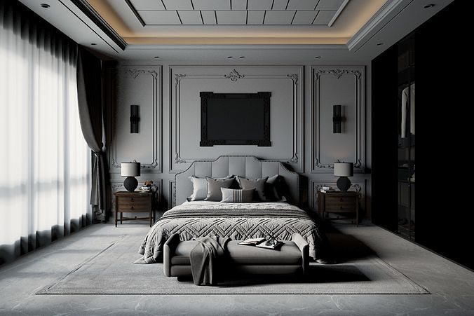 Bedroom 05 3D model 2