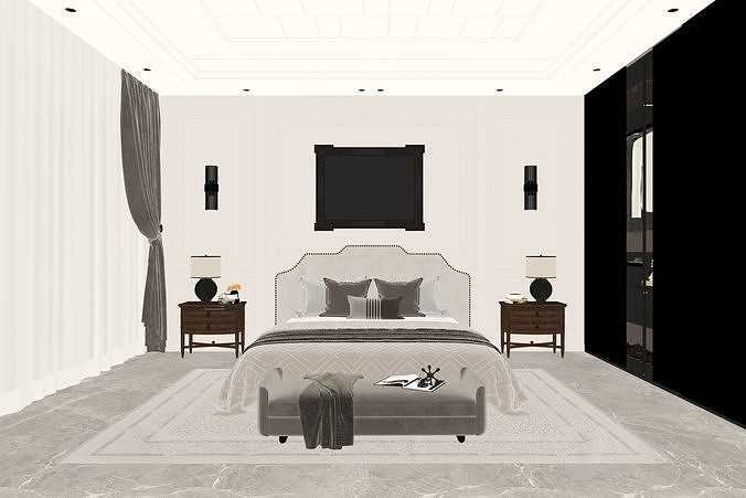 Bedroom 05 3D model 4