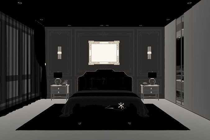 Bedroom 05 3D model 5
