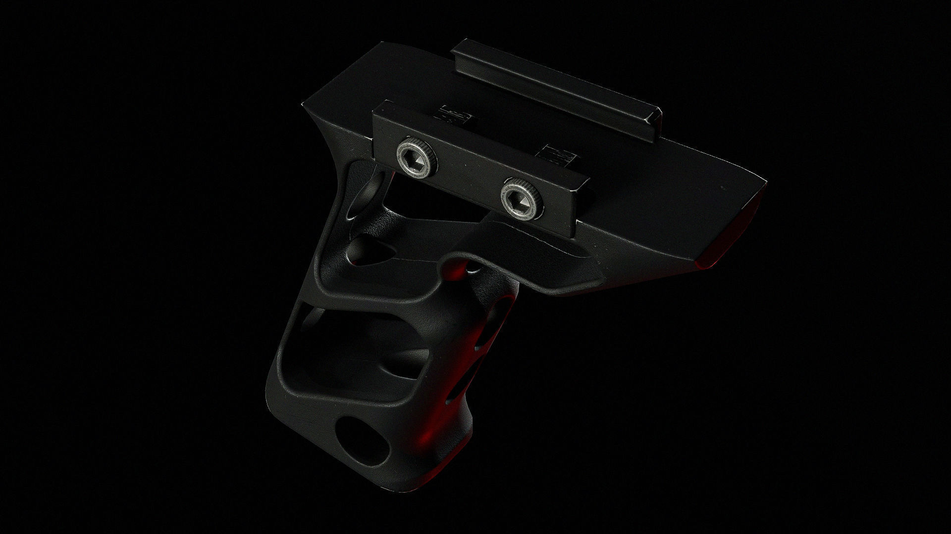 Fortis Foreshift Vertical Grip Low-poly 3D model_7