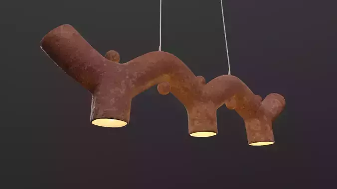Wave Candelier 3D model