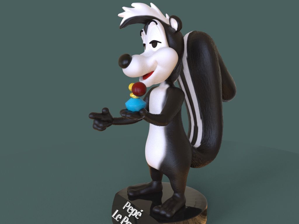 Pepe Le Pew 3D print model_4