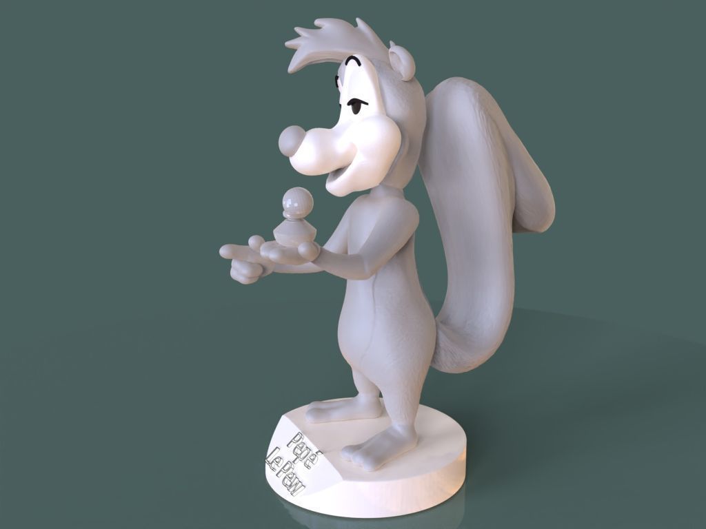 Pepe Le Pew 3D print model_7