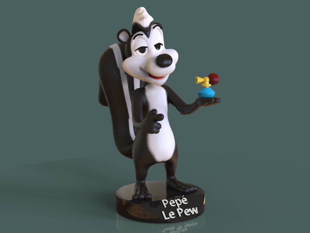 Pepe Le Pew 3D print model_2