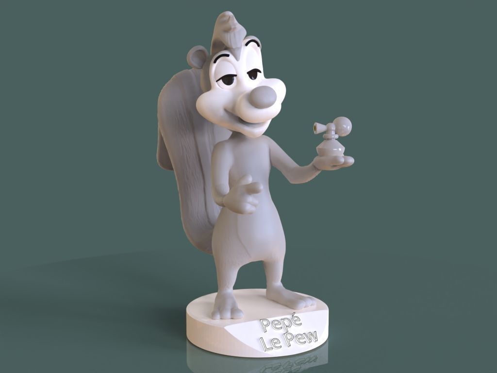 Pepe Le Pew 3D print model_5