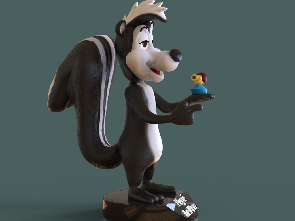 Pepe Le Pew 3D print model_3
