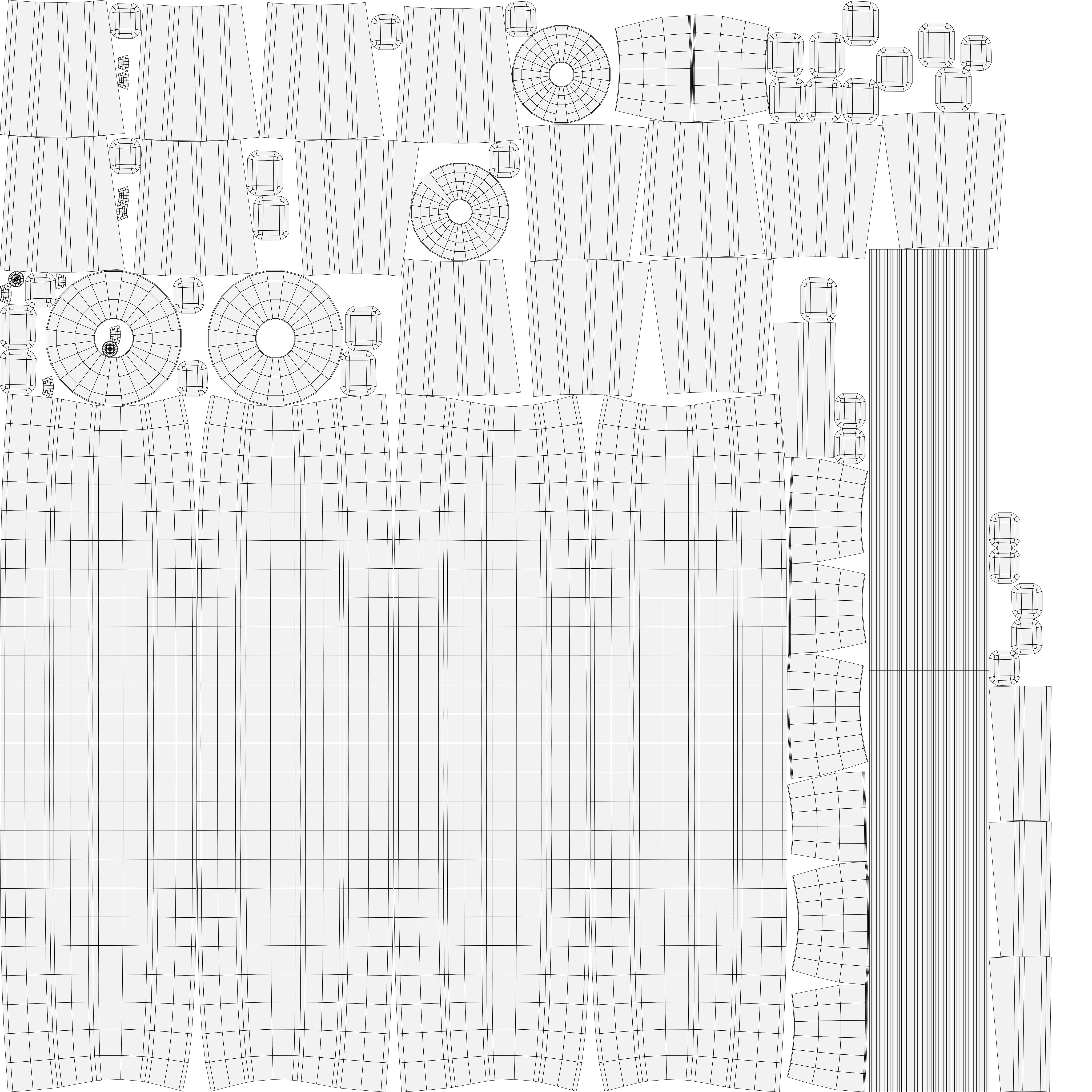 Wooden Cart Low-poly 3D model_7