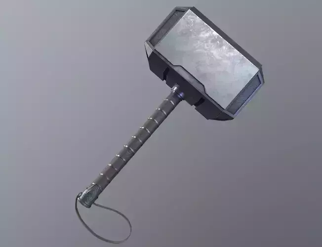 Thor Hammer Mjolnir Low-poly 3D model