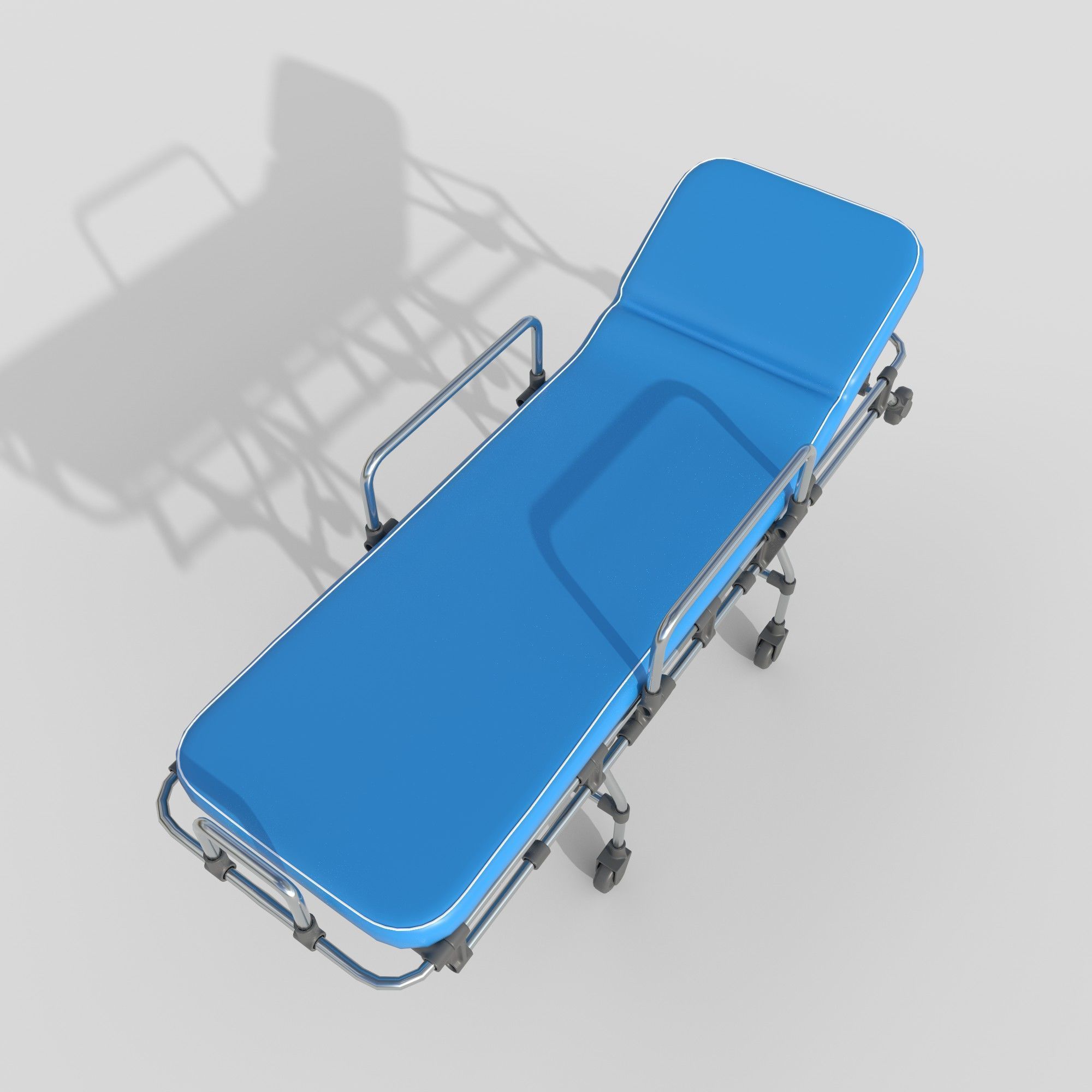 ambulance stretcher 3D model_3