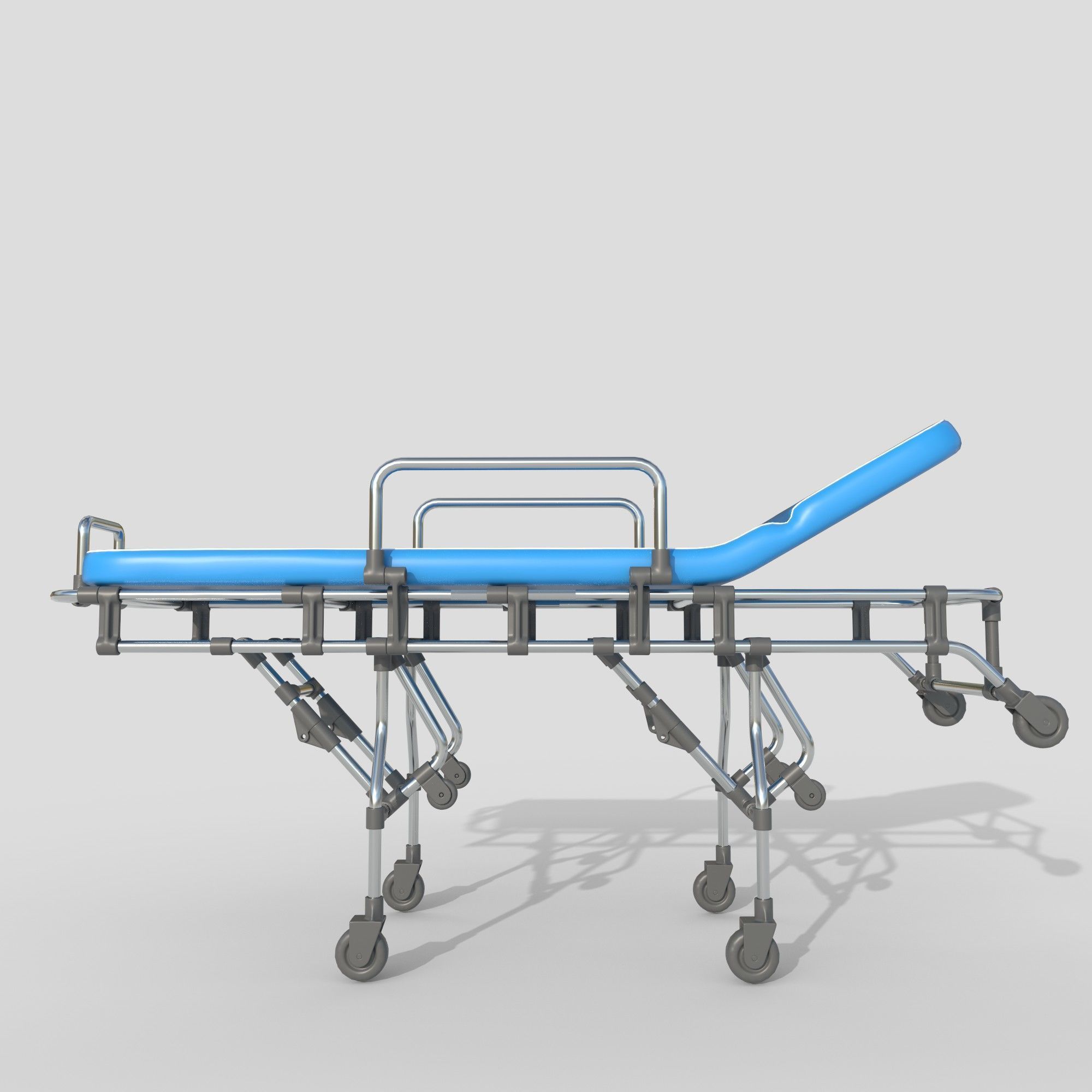 ambulance stretcher 3D model_4