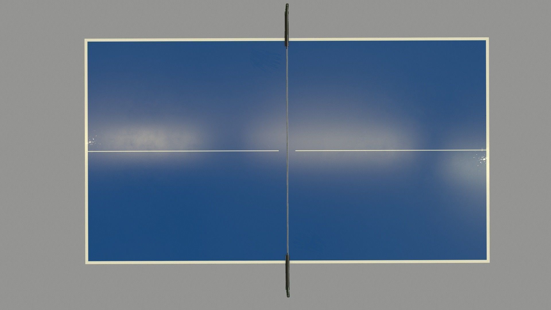 Tennis Table Low-poly 3D model_19