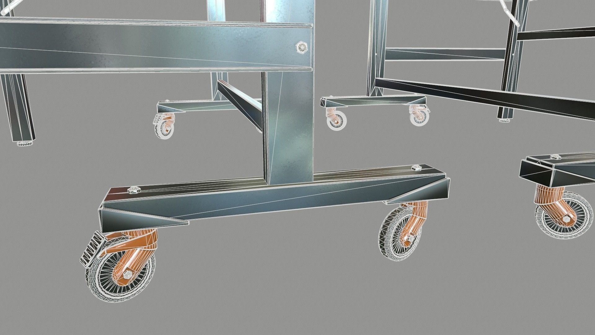 Tennis Table Low-poly 3D model_18