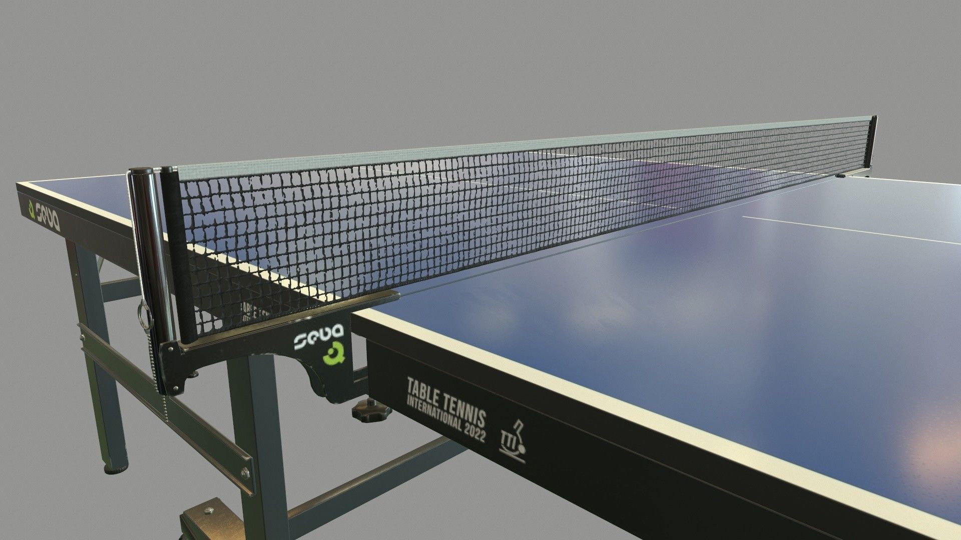 Tennis Table Low-poly 3D model_6