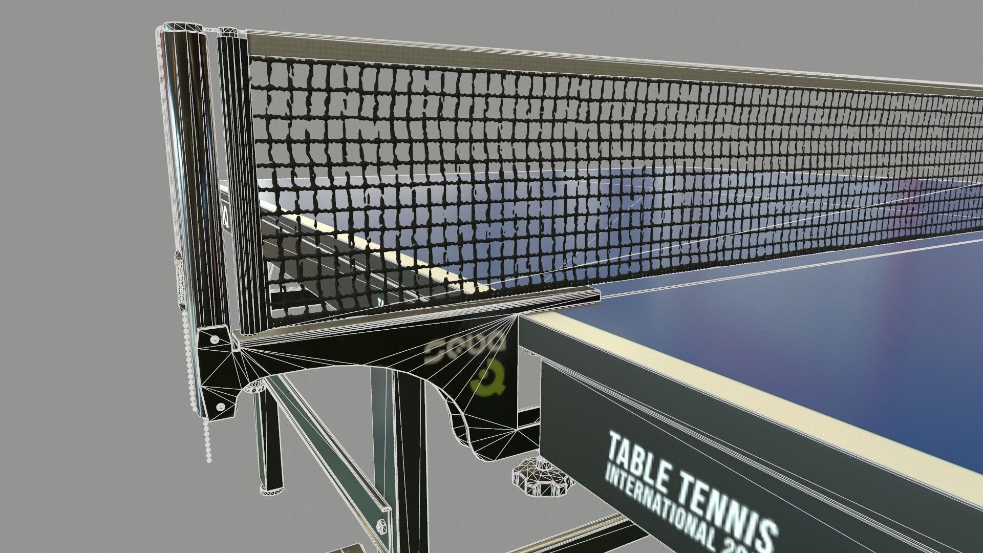 Tennis Table Low-poly 3D model_11
