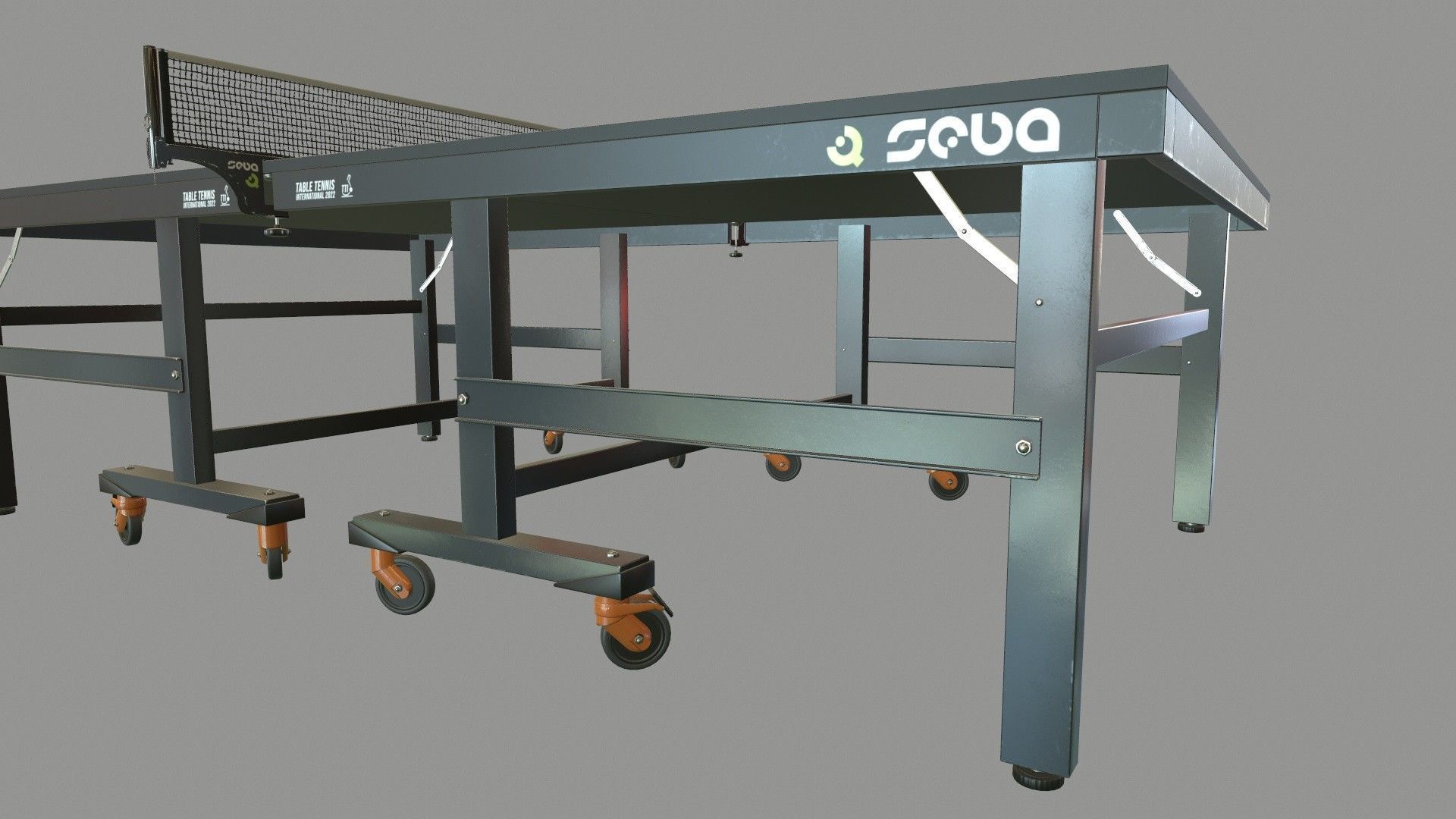 Tennis Table Low-poly 3D model_12