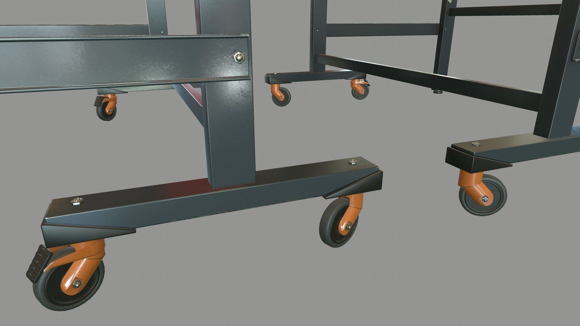 Tennis Table Low-poly 3D model_13