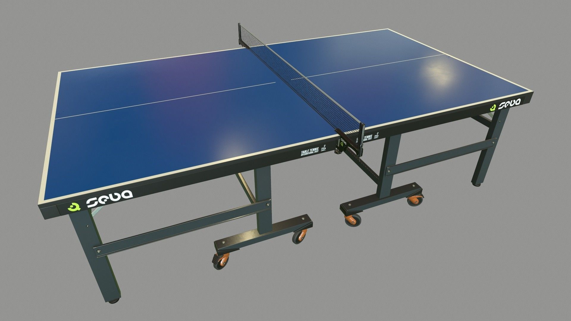 Tennis Table Low-poly 3D model_16