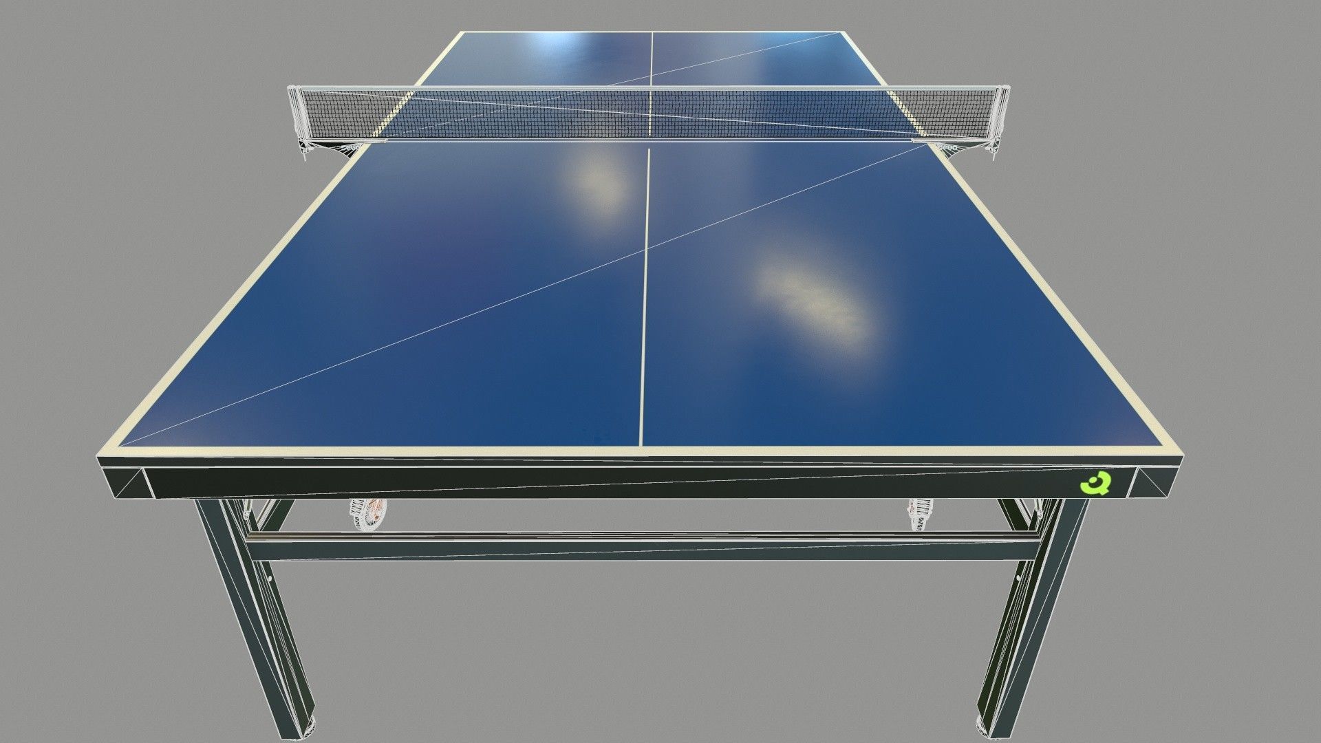 Tennis Table Low-poly 3D model_24