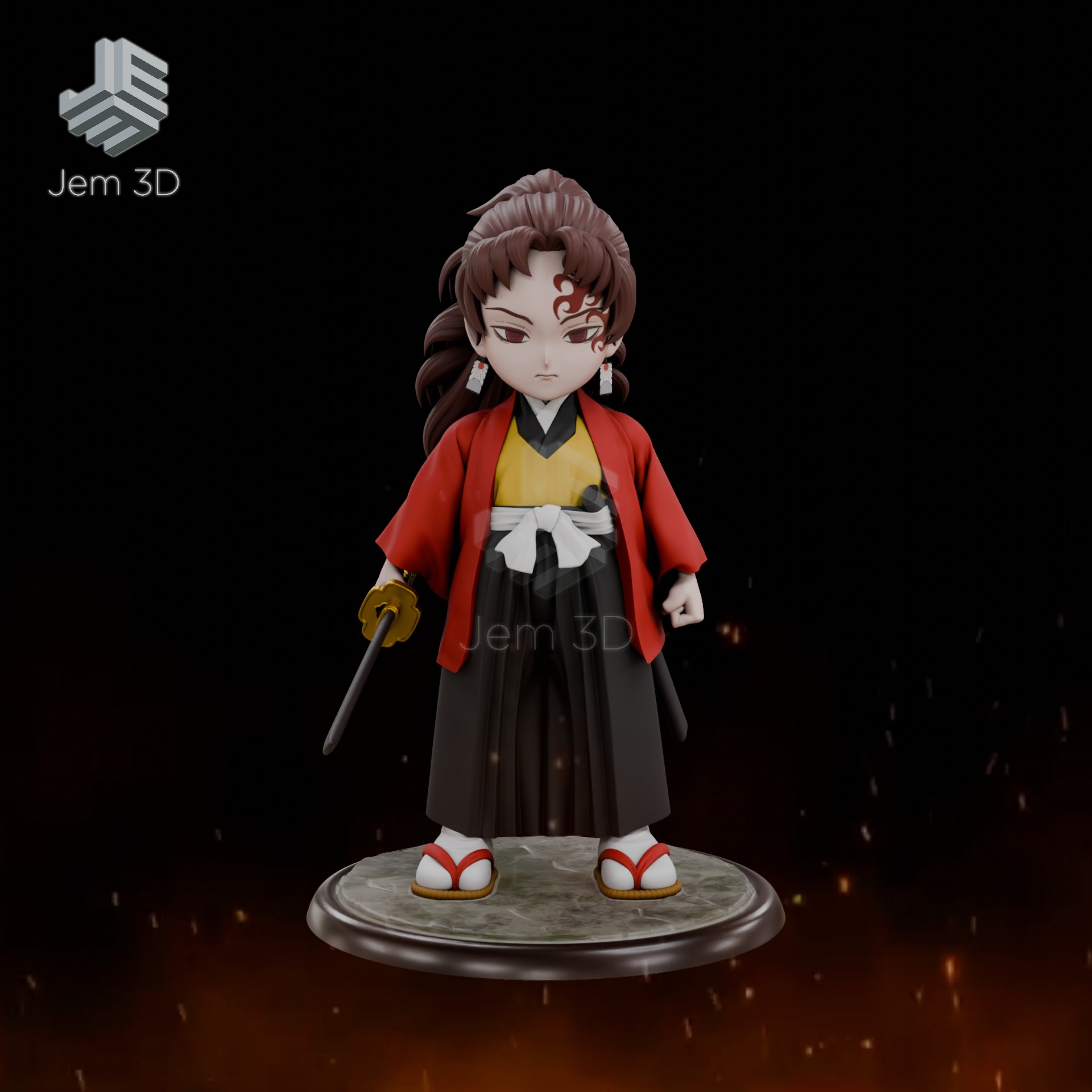 DEMON SLAYER - YORIICHI TSUGIKUNI SUN BREATHING 3D print model_1