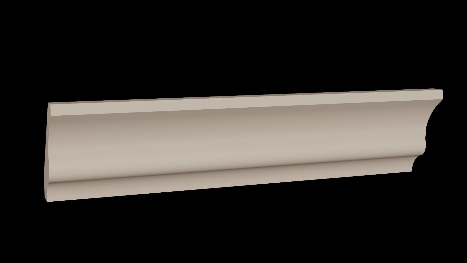 Moldings Collection 4 - 20 Architectural Molding Profiles Low-poly 3D model_8