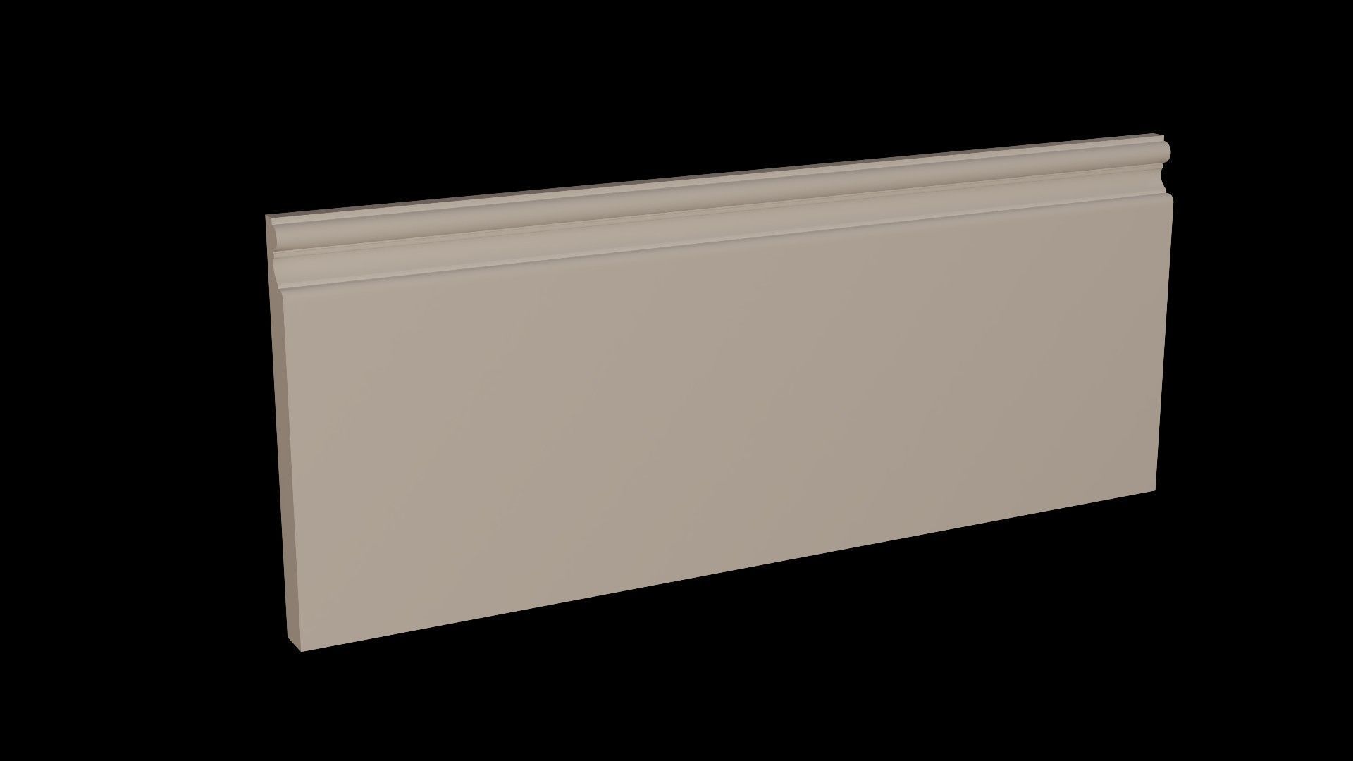 Moldings Collection 4 - 20 Architectural Molding Profiles Low-poly 3D model_14