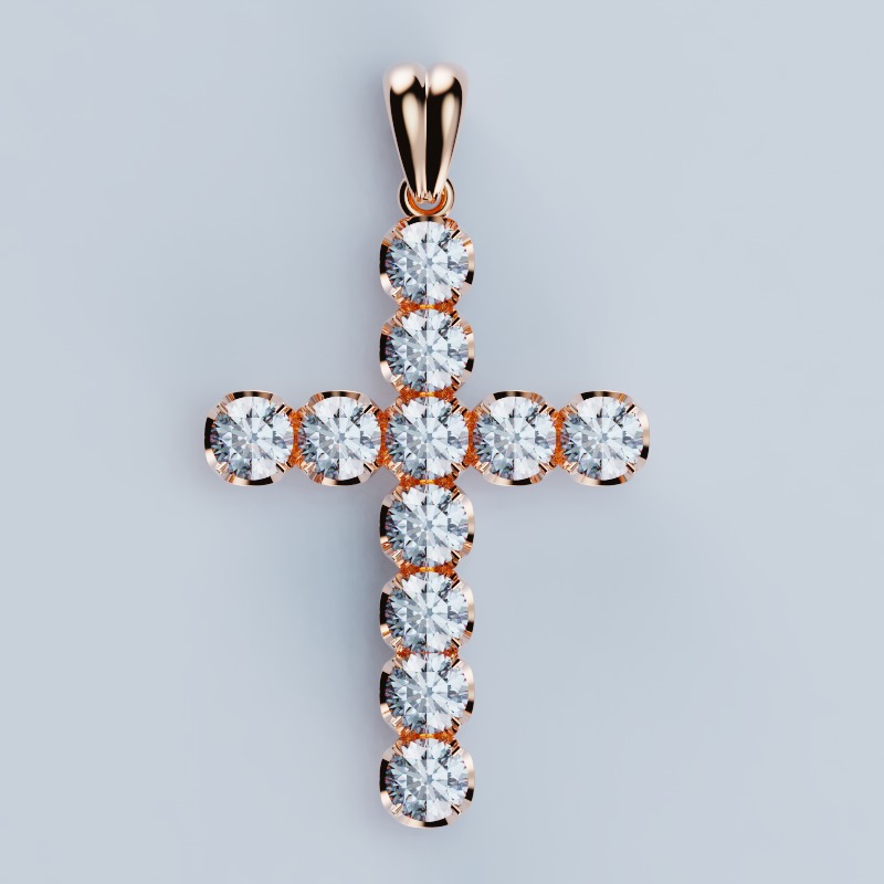 Pendant  Spherical Cross 3D print model_2